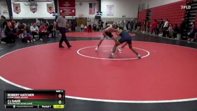 132 lbs Round 3 - CJ Davis, Burlington Notre Dame vs Robert Hatcher, Clear Creek-Amana