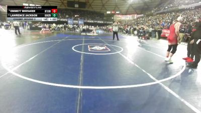 Boys 4A 165 lbs Champ. Round 2 - Lawrence Jackson, Gonzaga Prep vs Emmett Whitaker, Mt. Si