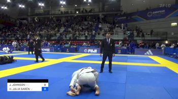 JENNIFER JOHNSON vs HEIDI JULIA SARÉN 2024 European Jiu-Jitsu IBJJF Championship