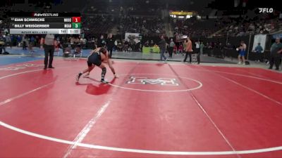 132 lbs Champ. Round 3 - Billy Weisgerber, Mead vs Eian Schwecke, Moscow