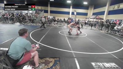 150 lbs Consi Of 64 #1 - Kayden Polkey, Pleasant Grove Hs vs Ayden Behn, Bishop Gorman HS