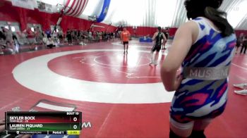 145 lbs Round 4 (6 Team) - Skyler Bock, Team Blue vs Lauren Piquard, Team Green