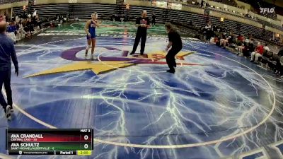 106 lbs Round 2 (4 Team) - Ava Schultz, Saint Michael/Albertville vs Ava Crandall, Central Cass