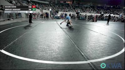 76 lbs Consi Of 4 - Kolbie Davis, Powerhouse vs Bentley Hughart, Raw Wrestling Club