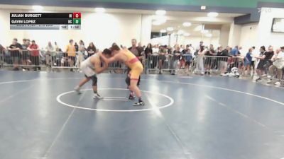215 lbs Consi Of 32 #2 - Julian Burgett, IN vs Gavin Lopez, NC