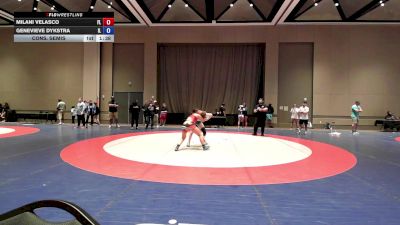 115 lbs Cons. Semis - Milani Velasco, FL vs Genevieve Dykstra, IL