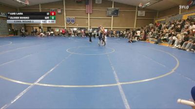 141 lbs Cons. Round 3 - Luis Lara, UT Tech vs Oliver Rivero, Hope International