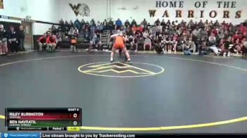 170 lbs Champ. Round 1 - Ben Navratil, Central Springs vs Riley Burington, Waukon