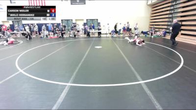 126 lbs Champ. Round 2 - Carson Weiler, WI vs Miklo Hernandez, MN