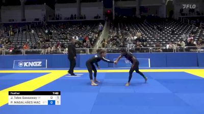 Juliana Teles Gassaway vs PATRÍCIA MAGALHÃES MACHADO 2022 Pan IBJJF Jiu-Jitsu No-Gi Championship