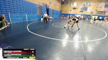 125lbs Cons. Round 4 - Briannah Quintero, Royal (Girls) vs Claire Shepardson, Kelso (Girls)