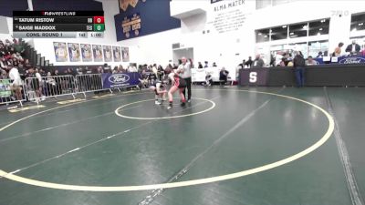 125 lbs Cons. Round 1 - Tatum Ristow, Big Bear vs Saige Maddox, Tesoro