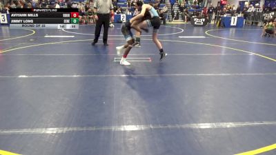90 lbs Round Of 32 - Aviyahn Mills, Roundtree W.A. vs Jimmy Long, Seneca Valley