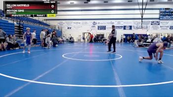 106 lbs Cons. Semi - Peyton Sims, Mannford vs Dillon Hatfield, Vinita