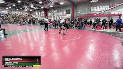 125 lbs Cons. Round 5 - Sophia Quintana, Yucaipa vs Kendra Myer, Victor Valley