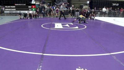 82 lbs Consi Of 8 #1 - Talan Pabis, Wexford vs Abram Baer, Ellicott City