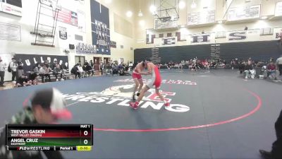 120 lbs Cons. Round 1 - Trevor Gaskin, West Valley (Yakima) vs Angel Cruz, Eastmont