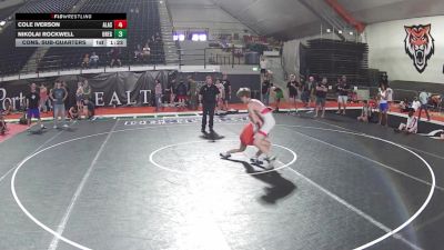 120 lbs Cons. Sub-quarters - Cole Iverson, Alaska vs Nikolai Rockwell, Oregon