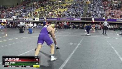 174 lbs Round 1 (16 Team) - Jack Smith, Albion vs Leo Draveling, Wisconsin-La Crosse