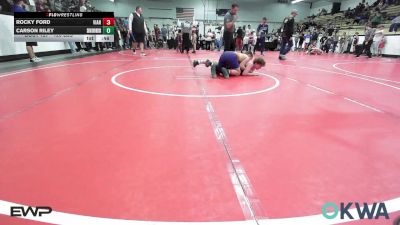 120 lbs Consolation - Rocky Ford, Vian Wrestling Club vs Carson Riley, Skiatook Youth Wrestling