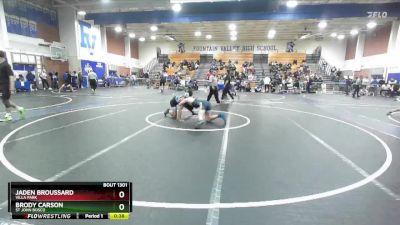 138 lbs Cons. Round 7 - Jaden Broussard, Villa Park vs Brody Carson, St John Bosco