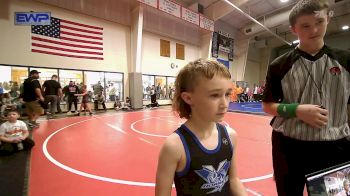 52 lbs Consi Of 8 #2 - Hudson Massara, Barnsdall Youth Wrestling vs Teagan Eichhorn, Vinita Kids Wrestling