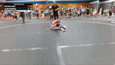 60 lbs Semifinal - Ben Williams, Knights Youth Wrestling vs Leon Niemiera, Cobra Wrestling Club