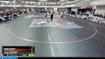 120 lbs Finals (8 Team) - David Ortmeier, LaCrosse Aquinas vs Noah Woods, Washington