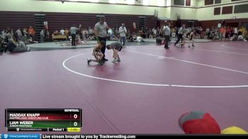 SPW-15 lbs Semifinal - Maddax Knapp, Eastern Iowa Wrestling Club vs Liam Weber, Junior Mustangs