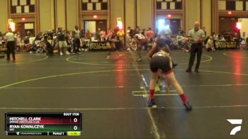 96 lbs Quarterfinal - Ryan Kowalczyk, IWC vs Mitchell Clark, Empire Wrestling Club