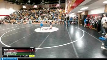 77 lbs Cons. Round 2 - Xavier Heater, Lovell Middle School vs Keagan Scott, Worland Middle School