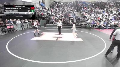 6A 150 lbs Cons. Round 1 - Isaac Palmer, Lone Peak vs Kelton Gonzales, Syracuse