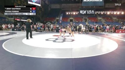 140 lbs Champ. Rd Of 32 - Jenny Gautreau, PA vs Sophia Forman, NE