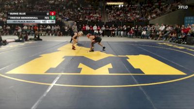 6A 106 lbs 1st Place Match - Burke Blue, Centennial vs Tristan Mendenhall, Post Falls