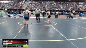 132 lbs Cons. Round 2 - Allie Cannon, Wasatch vs Kyra Moore, Middleton