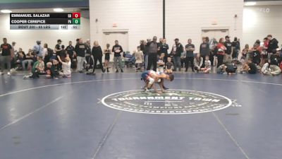 65 lbs Consi Of 32 #2 - Emmanuel Salazar, GA vs Cooper Cerefice, PA