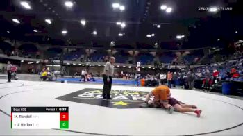 195 lbs Quarterfinal - Joey Herbert, Loyola Academy vs Mason Randall, Mount Vernon