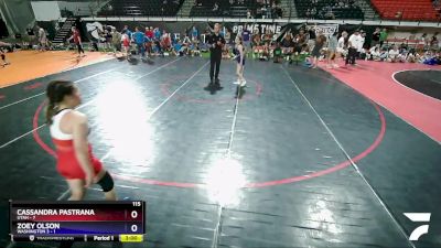 115 lbs Champ Round 1 (16 Team) - Cassandra Pastrana, Utah vs Zoey Olson, Washington 3