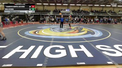 120 lbs Semifinal - Kaedyn Minta-Jacobs, North Providence vs Irie Byers, North Kingstown