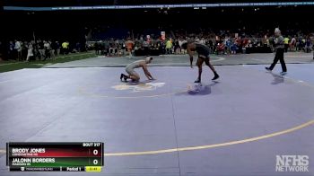 D3-157 lbs Cons. Round 3 - Brody Jones, Constantine HS vs Jalonn Borders, Madison HS