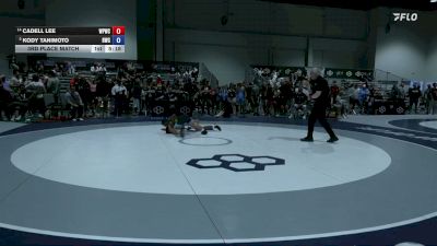 55 kg 3rd Place Match - Cadell Lee, West Point Wrestling Club vs Kody Tanimoto, Bison Wrestling Club