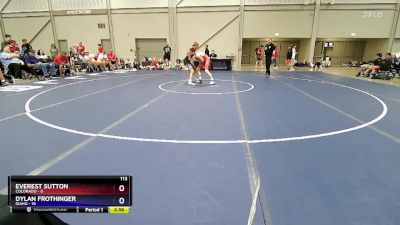 113 lbs Round 3 (8 Team) - Everest Sutton, Colorado vs Dylan Frothinger, Idaho