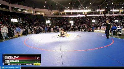 132 lbs Cons. Round 5 - Kyler Nelson, Skyview vs Andrew Gray, Battle Ground
