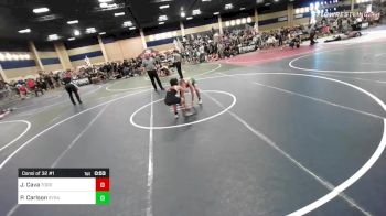 106 lbs Consi Of 32 #1 - Jacob Cava, Torrey Pines HS / Del Mar Club vs Porter Carlson, Syracuse WC