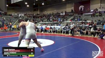 4A 285 lbs Semifinal - David Moreno, Berryville vs Zane Tafoya, Central Arkansas Christian