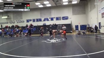 157 lbs 5th Place Match - Kaleb Gomez, Lassen College vs Louie Rosas, Delta College