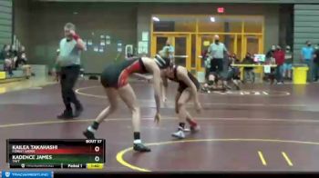 125 lbs Semifinal - Kailea Takahashi, Forest Grove vs Kadence James, Taft