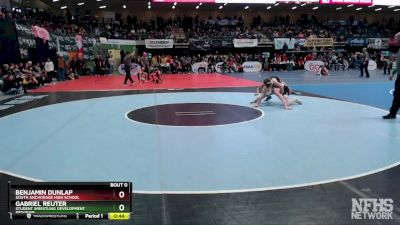 135 lbs 5th Place Match - Gabriel Reuter, Student Wrestling Development Program vs Benjamin Dunlap, South Anchorage High School