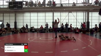 49 lbs Consolation - Joshua Bayne Joiner, Storm Wrestling Center vs Raelyn Carawan, North Hall Wrestling Club