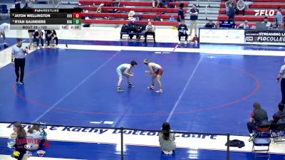 125 lbs Semifinal - Ryan Saunders, Roanoke College vs Jaton Wellington, Southern Virginia